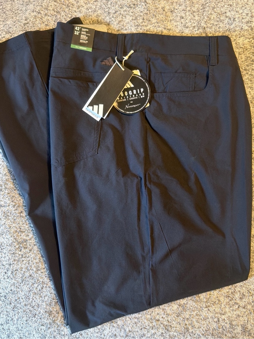 NEW Mens $110 MSRP ADIDAS Golf Ultimate365 5-Pocket Pants Black Size 42/32